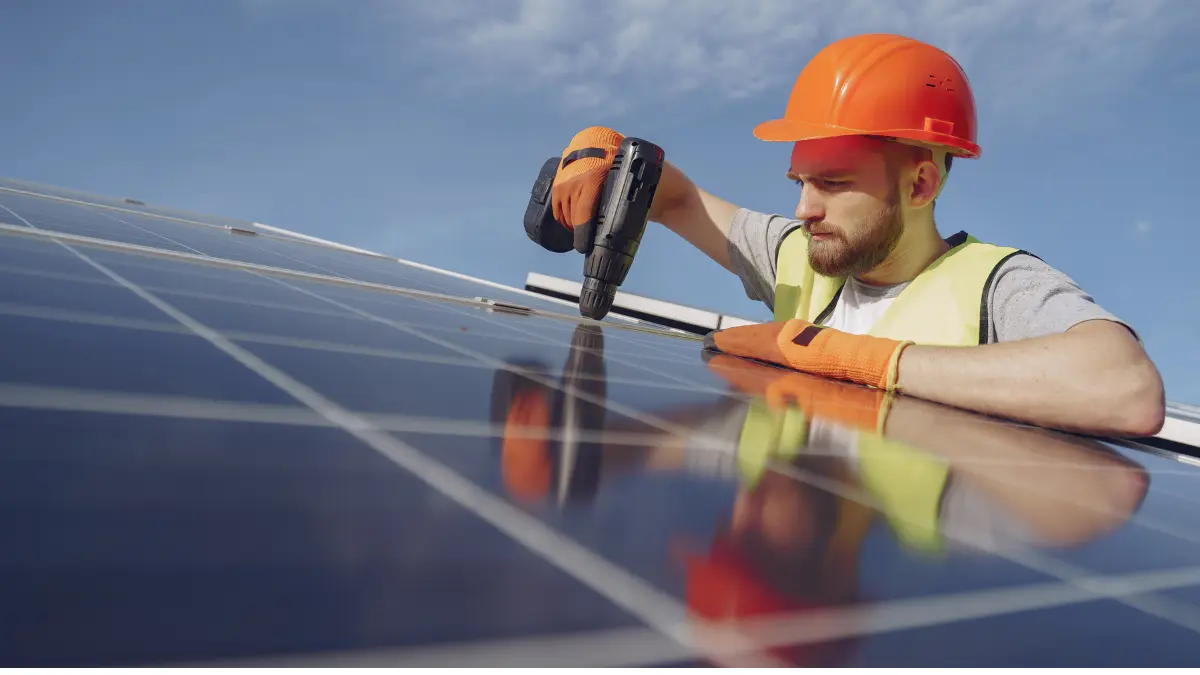 Mara Electricals engineers installing commercial distribution board