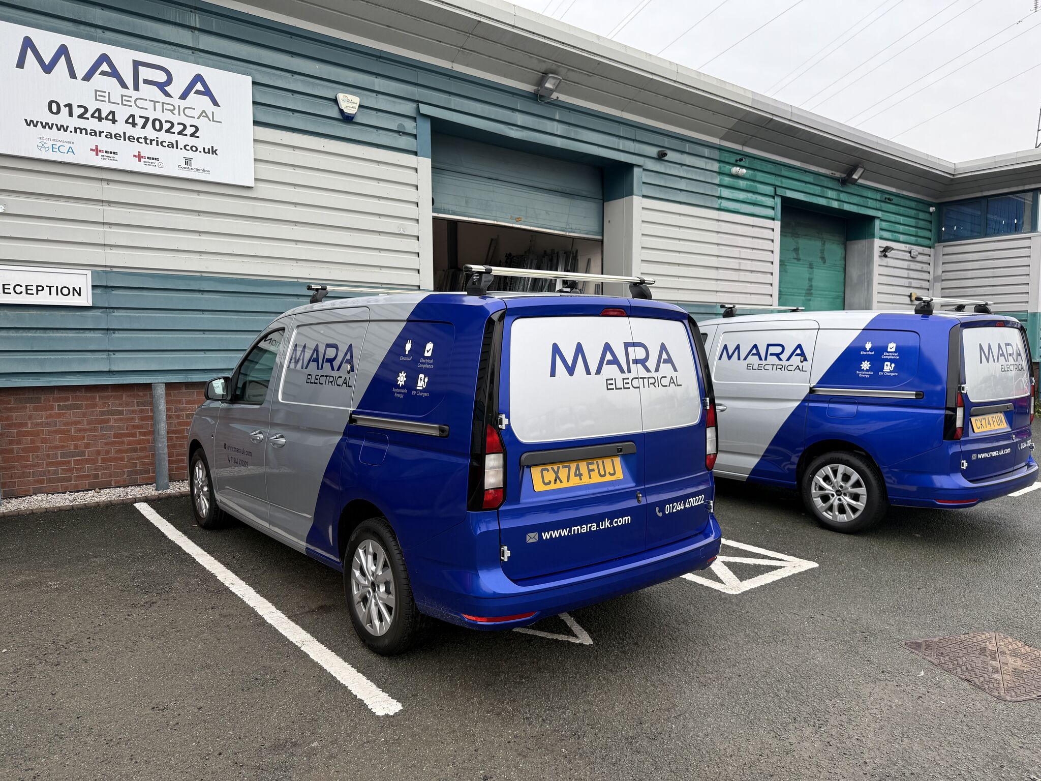 Mara Electricals branded service van