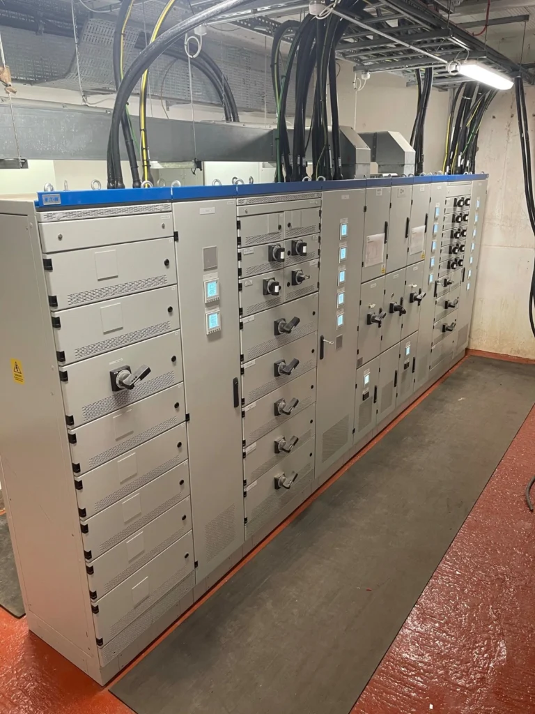 Commercial switchgear and distribution boards installed by MARA Electrical