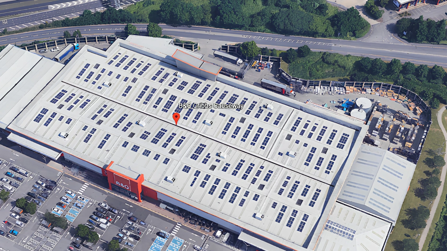 350 kWp Retail Solar PV by MARA Electrical — B&Q, Cribbs Causeway (Medas) — commercial solar panel installation North Wales & Chester