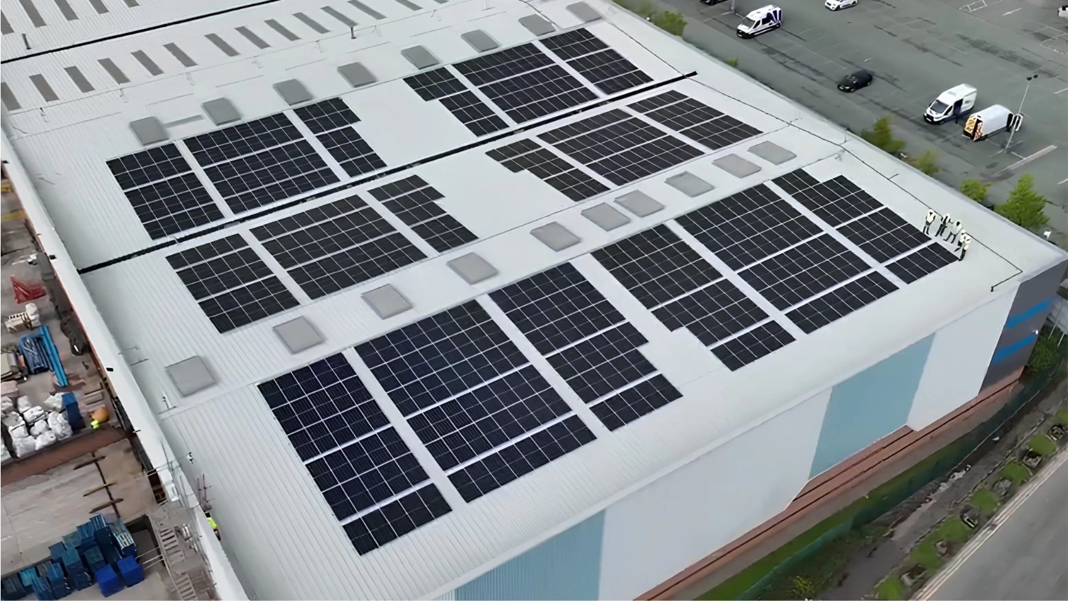 Distribution Centre Solar by MARA Electrical — Manchester (Lynx) — commercial solar panel installation North Wales & Chester