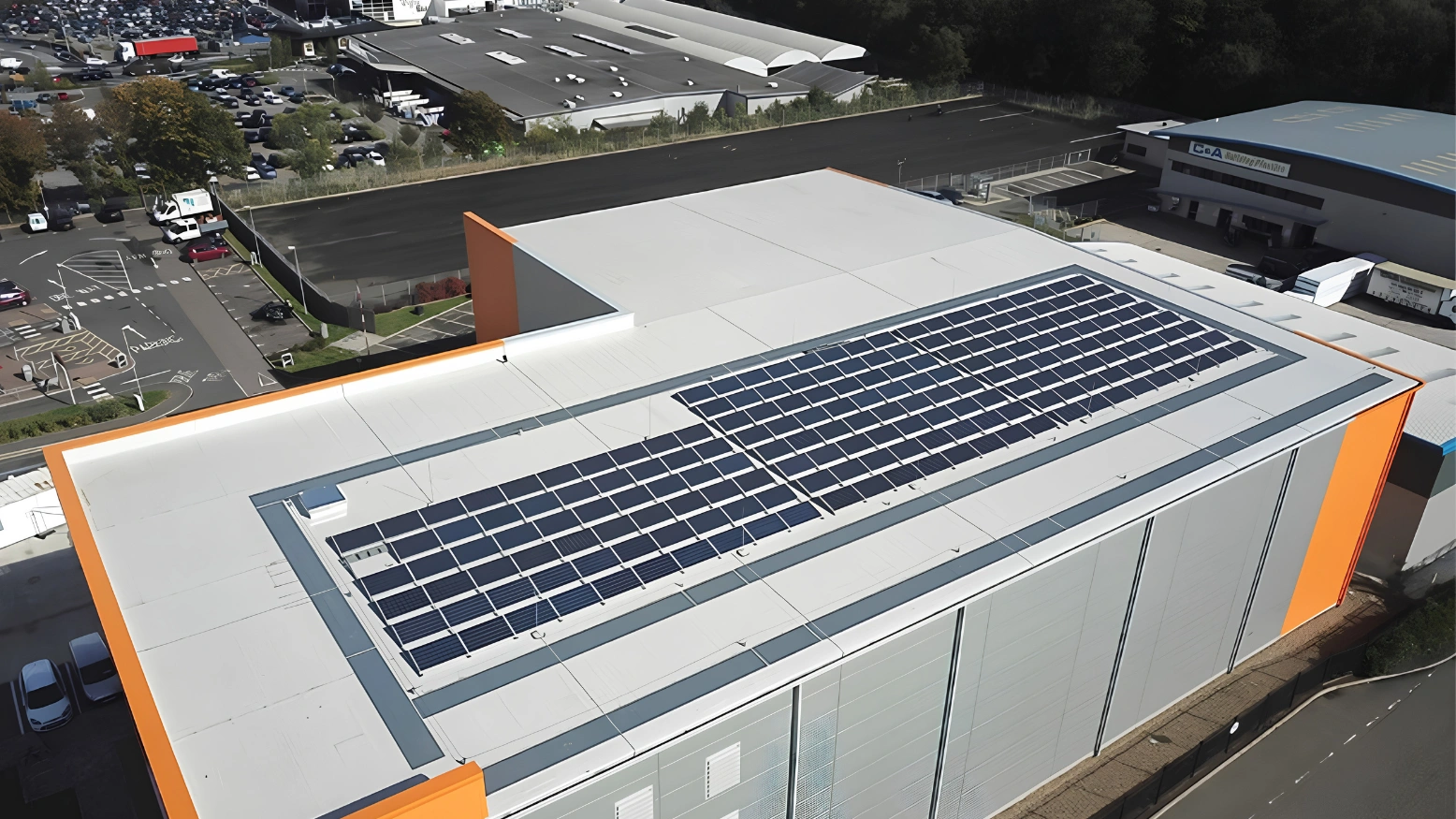 50 kWp Solar — 6 Sites by MARA Electrical — Lok N Store (Kingspan) — commercial solar panel installation North Wales & Chester