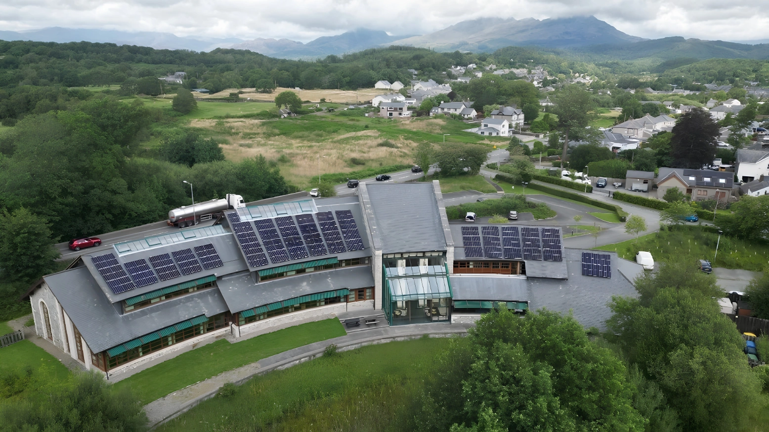 Snowdonia National Park HQ by MARA Electrical — Snowdonia National Park Authority, Penrhyndeudraeth — commercial solar panel installation North Wales & Chester