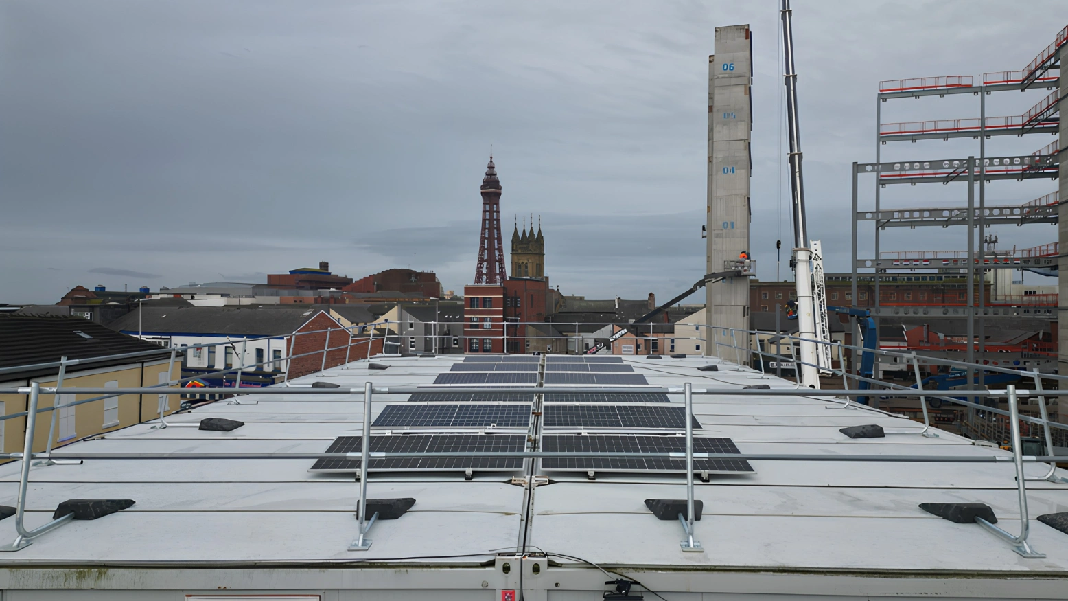Temporary Site Cabin Solar by MARA Electrical — Vinci — commercial solar panel installation North Wales & Chester