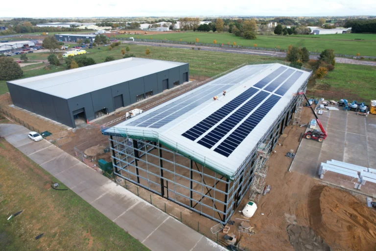 Snetterton Business Park rooftop solar installation by MARA Electrical