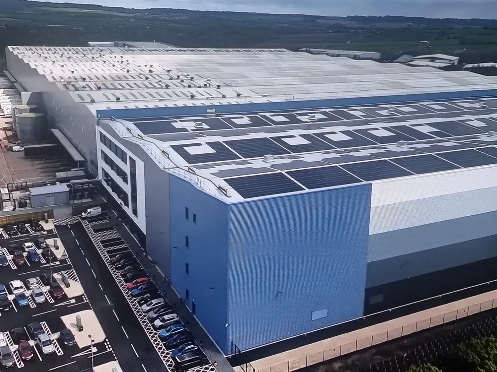 2.2MWp solar panel installation at NEXT distribution centre, Elmshall, Pontefract by MARA Electrical — commercial solar installers