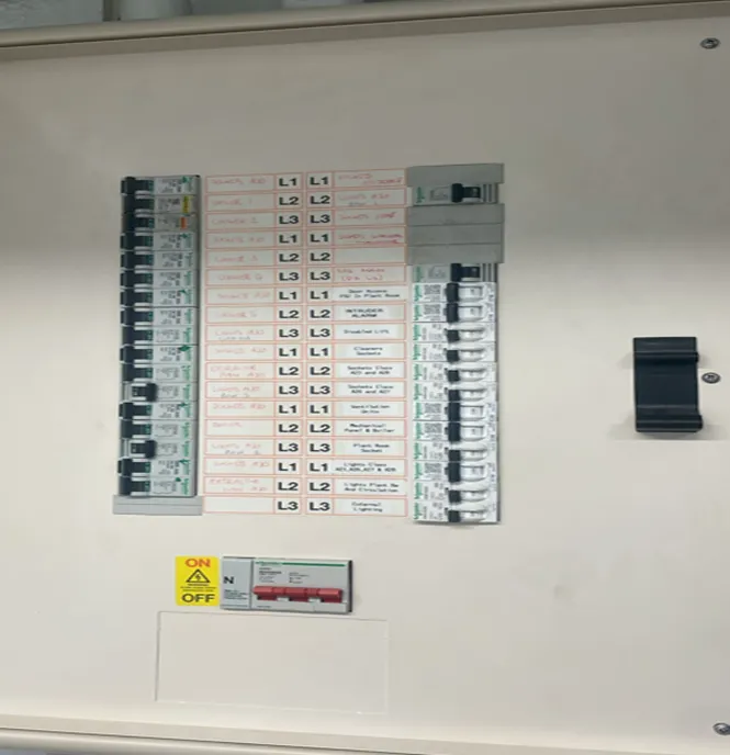 Electrical works for the Helsby High School classroom extension — project photograph 5